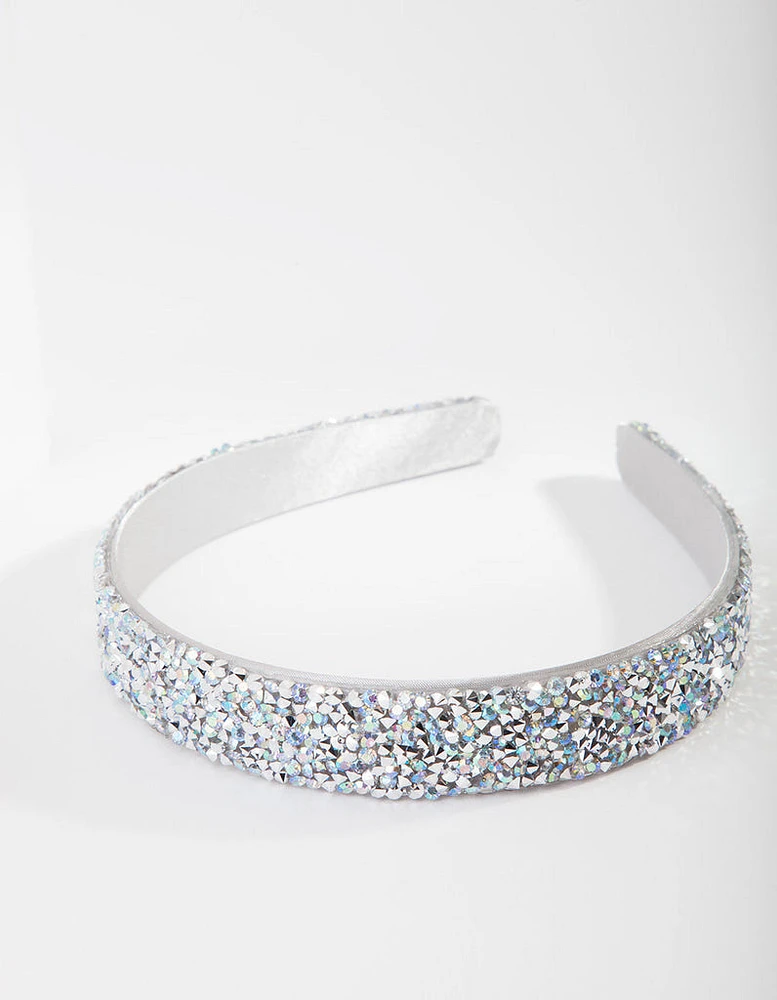 Kids Silver Sparkle Headband