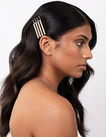 Gold Pearl Hair Pin 6-Pack