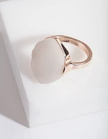 Rose Gold Natural Stone Ring