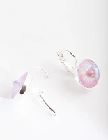 Pink Diamond Simulant Drop Earrings