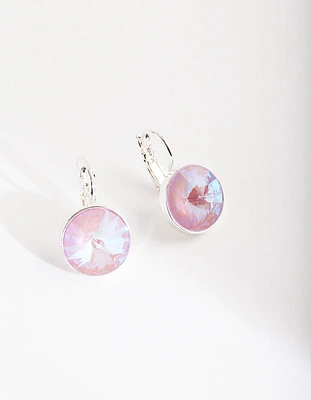 Pink Diamond Simulant Drop Earrings