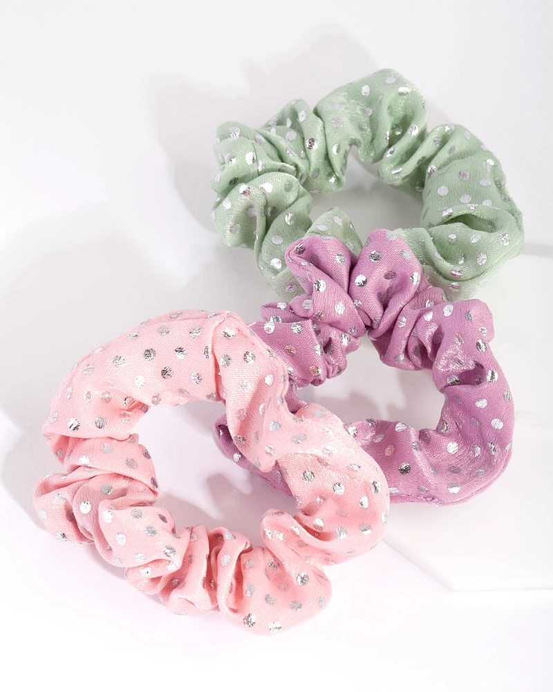 Kids Polka Dot Scrunchie Pack