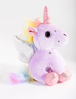 Kids Purple Unicorn Keyring