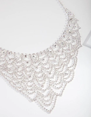 Silver Lattice Chain Necklace