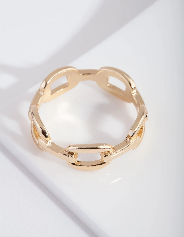 Gold Fine Chain Ring