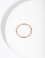 Rose Gold 10mm Fine Clicker Earring