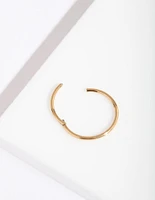 Gold Fine 10mm Clicker Earring