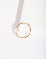 Gold Fine 10mm Clicker Earring