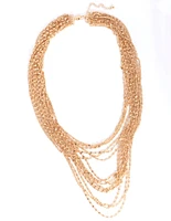 Gold Multi Row Necklace