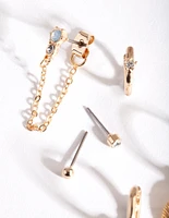Gold Angel Earring Stack Pack