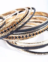 Gold & Black Bangle 20-Pack