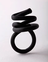 Matte Black Knot Ring