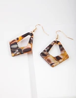 Acrylic Geometric Shape Drop Earrings