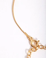 Gold Plated Sterling Silver Snake Chain Bracelet