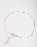 Sterling Silver Fine Snake Chain Bracelet