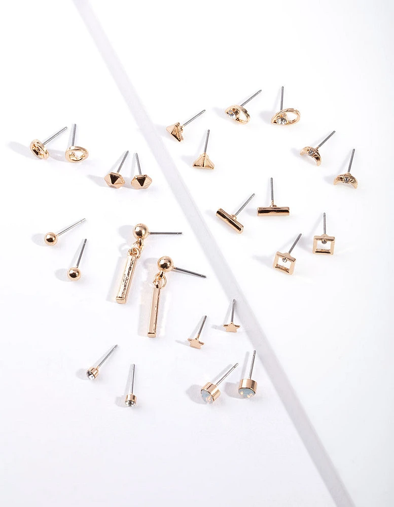 Gold Stick Drop Earring 12-Pack