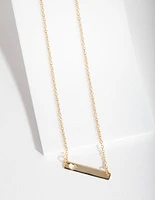 Gold Plated Sterling Silver Heart Cut-Out Necklace