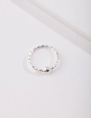 Sterling Silver Diamond-Cut Nose Ring