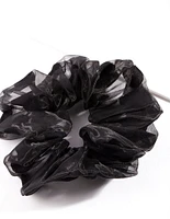 Black Organza Scrunchie