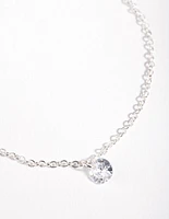 Silver Open Circle Diamante Bracelet Pack