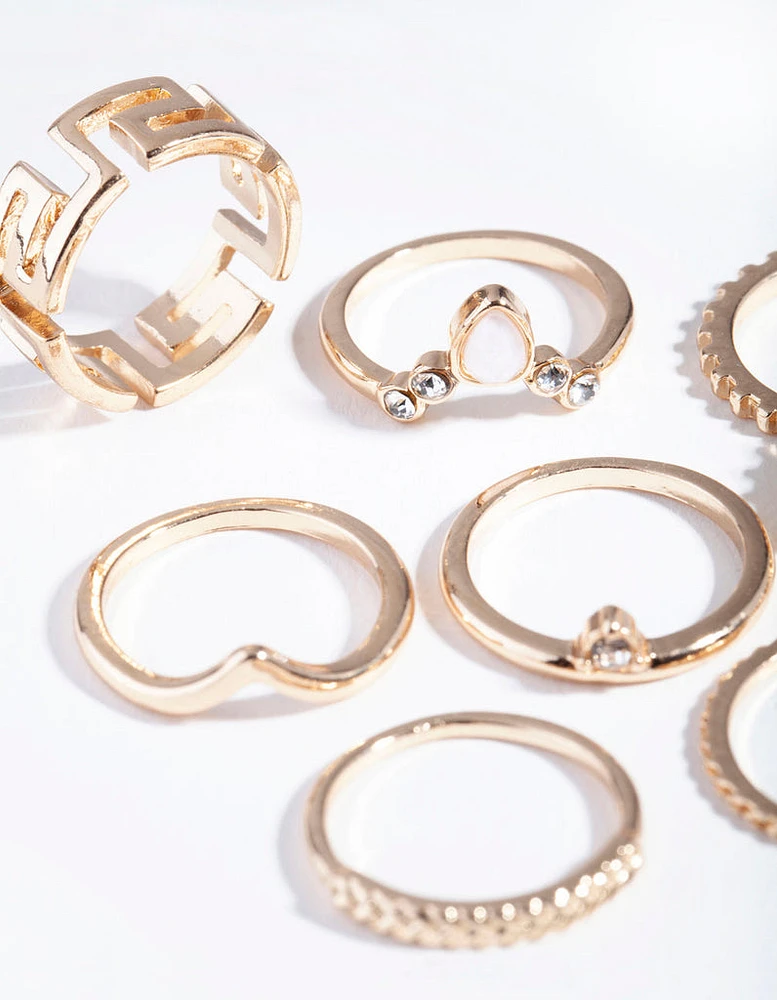 Gold Key Cut-Out Ring Pack