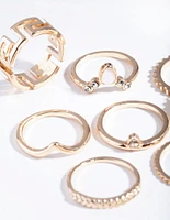 Gold Key Cut-Out Ring Pack