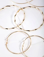 Gold Plated Hoop Pack