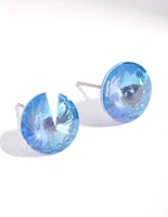 Blue Diamond Simulant Stud Earrings