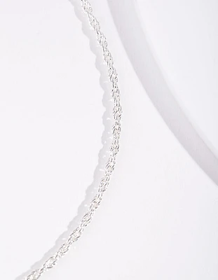 Silver Plated Thin Necklace