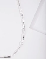 Silver Plated Long Necklace