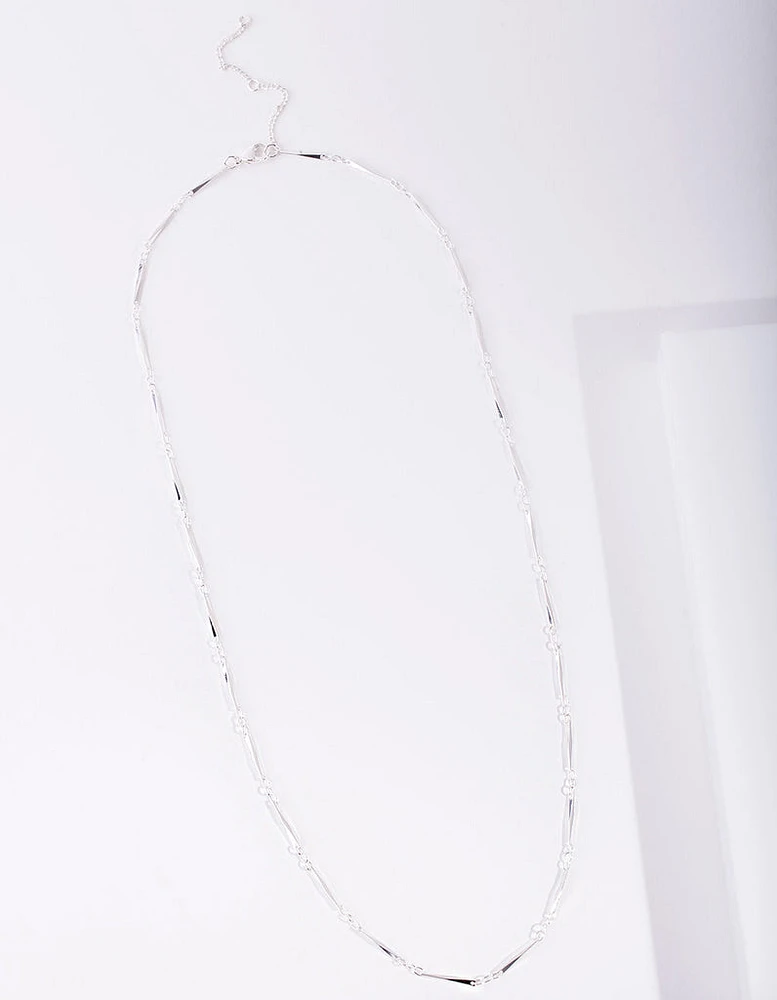 Silver Plated Long Necklace