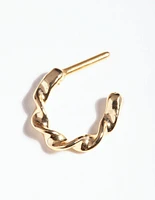 Gold Surgical Steel Twist Septum Ring