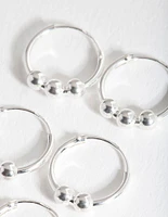 Sterling Silver Multi Ball Earring Pack