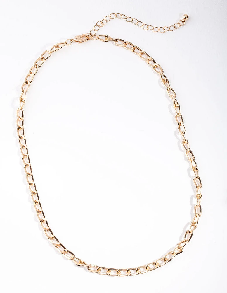 Gold Medium Link Necklace