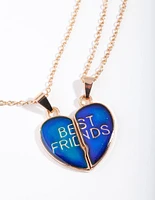 Kids Mood Heart BFF Necklace Pack