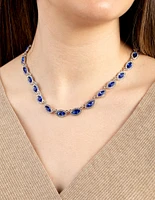 Silver Marquais Stone Set Necklace