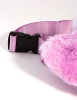 Kids Mixed Material Faux Fur Unicorn Bum Bag