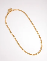 Gold Figaro T&O Necklace