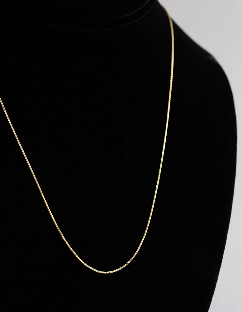 9ct Gold Spiga Chain Necklace