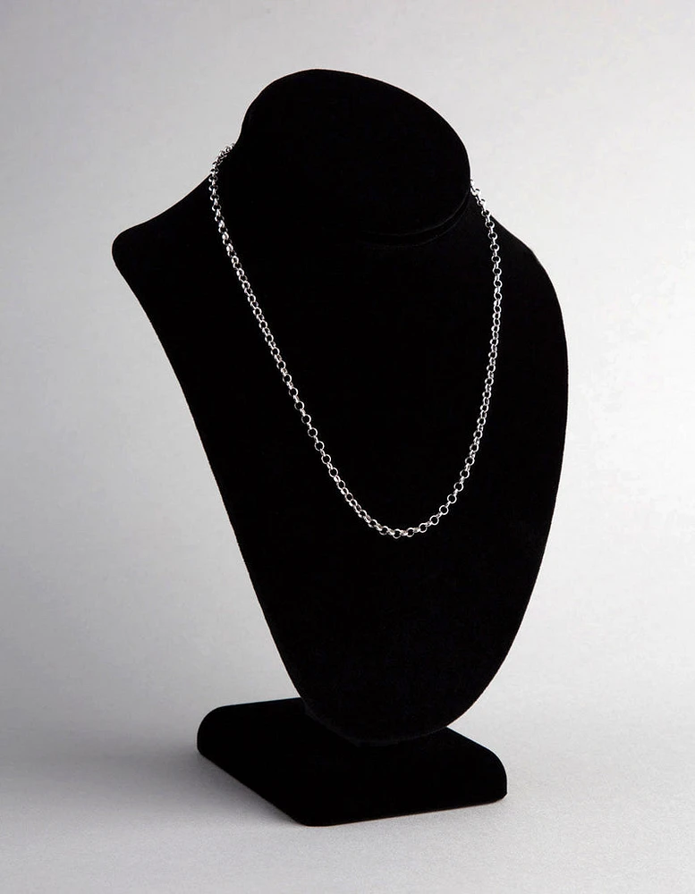 Sterling Silver Rolo Chain Necklace