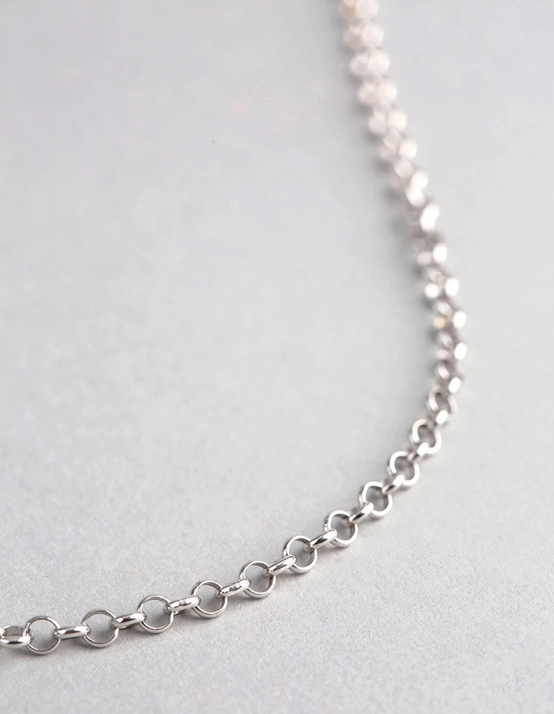 Sterling Silver Rolo Chain Necklace