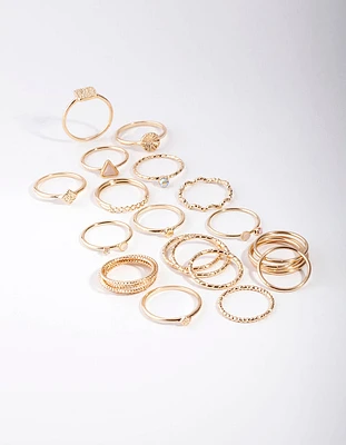 Gold Diamond Cut Ring 26-Pack