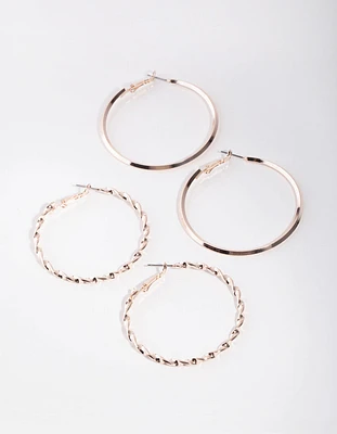 Rose Gold Ultimate Pack Hoop Earring