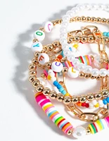 Gold Joyful Multi 6-Pack Bracelet