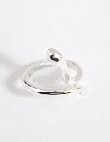 Silver Smooth Snake Ring