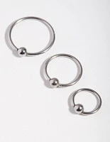 Surgical Steel Ball Nose Ring Pack