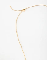 Gold Plated Sterling Silver Freshwater Pearl Cupchain Necklace