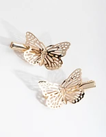 Gold Stamp Butterfly Pack Clip