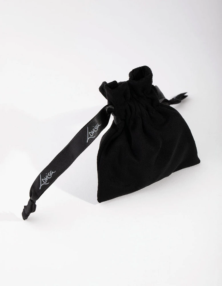 Black Polishing Cloth Bag