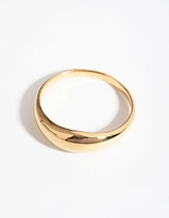 Gold Plated Sterling Silver Bubble Band Ring